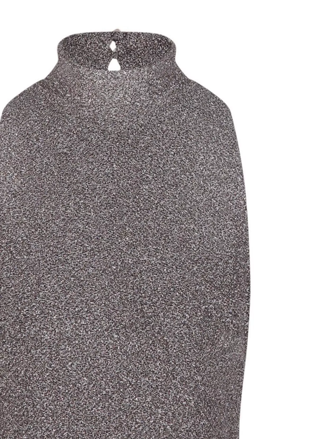 Forte Forte High Neck Sleeveless Glitter Top