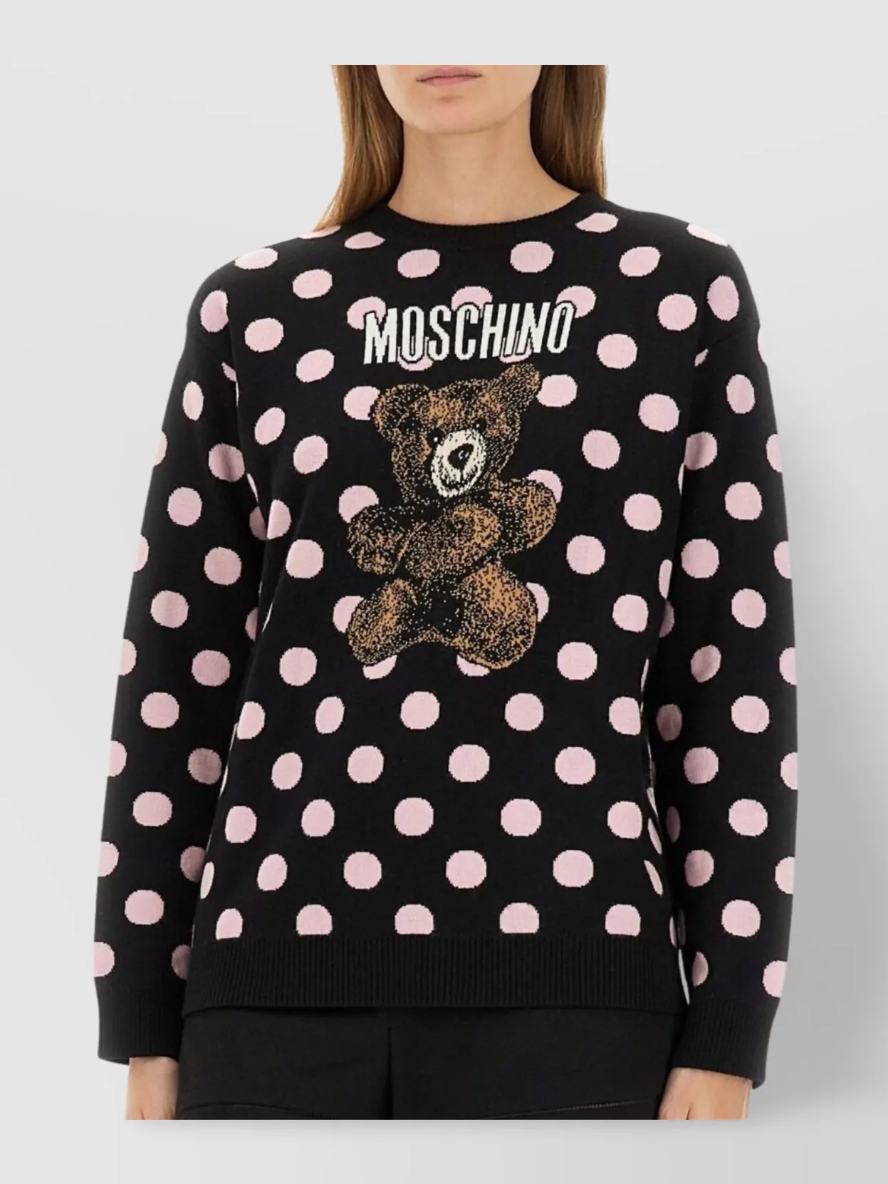 Moschino Bear Design Knitwear Polka Dots