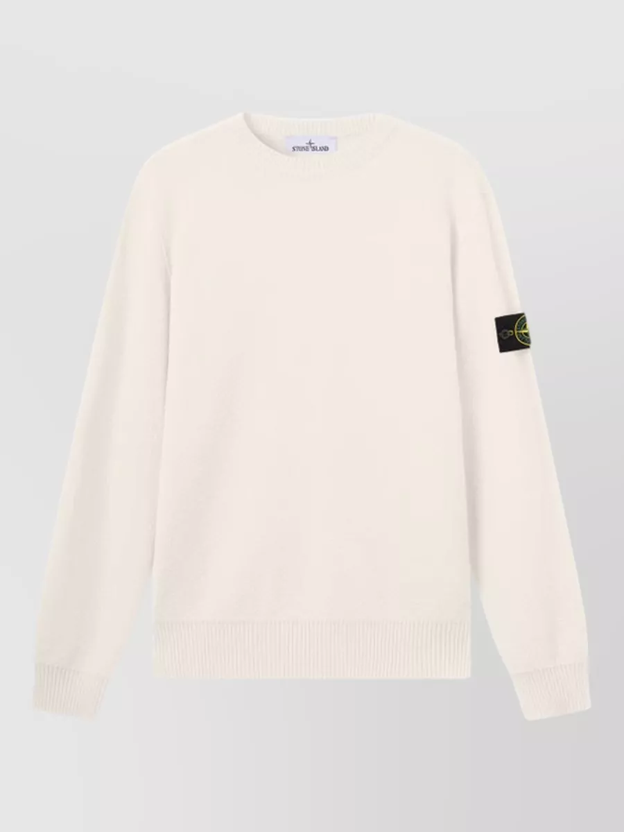 Stone Island virgin wool ribbed loose-fit sweater