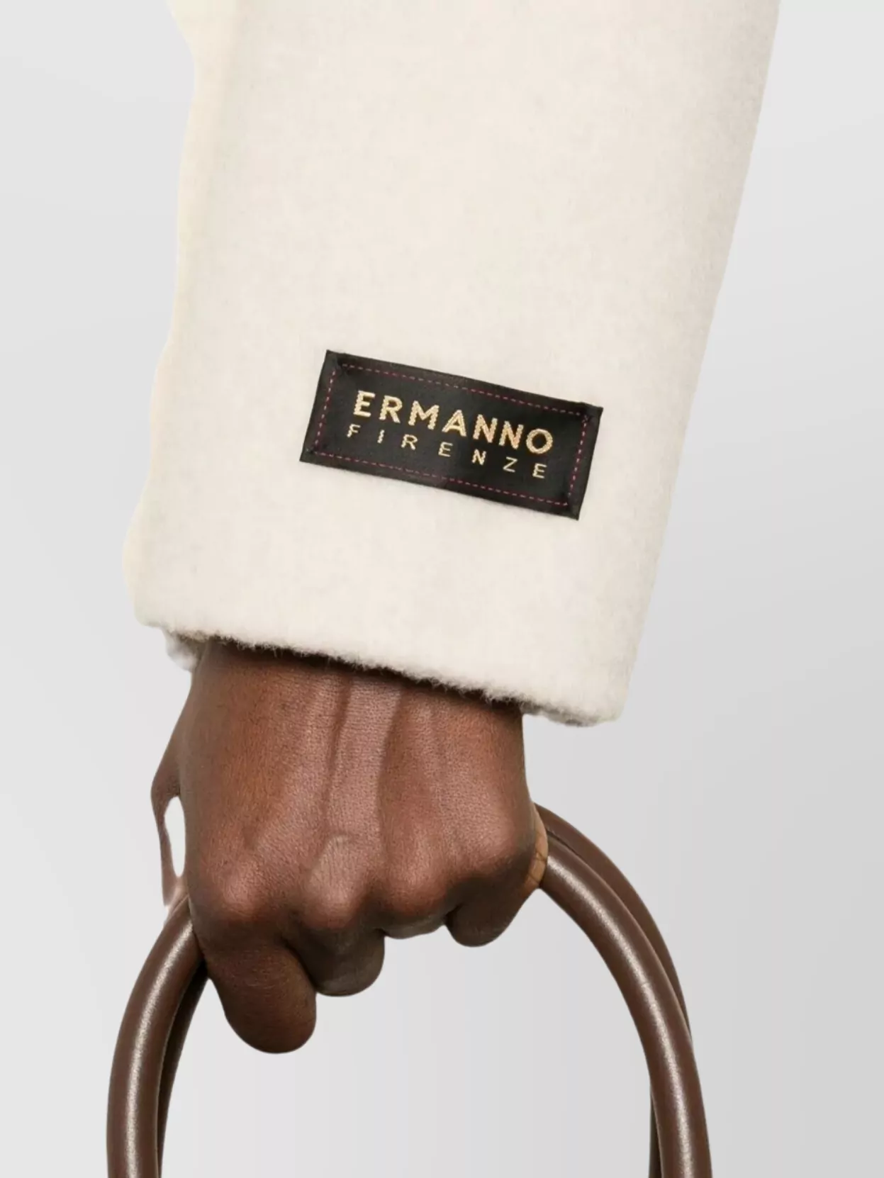 Ermanno Firenze Long Hooded Coat With Belt And Pockets