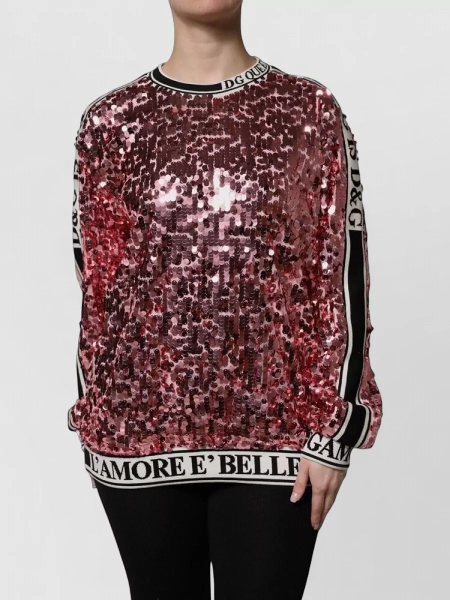Dolce&Gabbana sequin long-sleeve sweatshirt