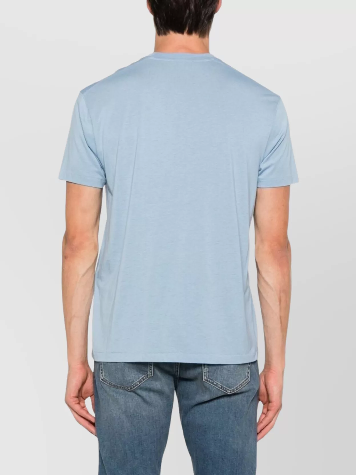 Tom Ford Crew Neck Cotton Blend T-Shirt