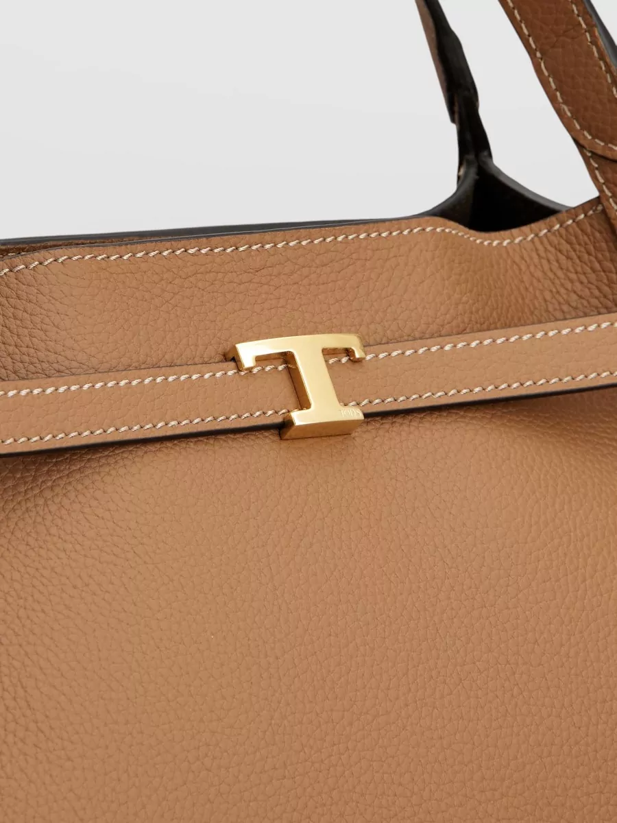 Tod's T Timeless Small Leather Tote Bag