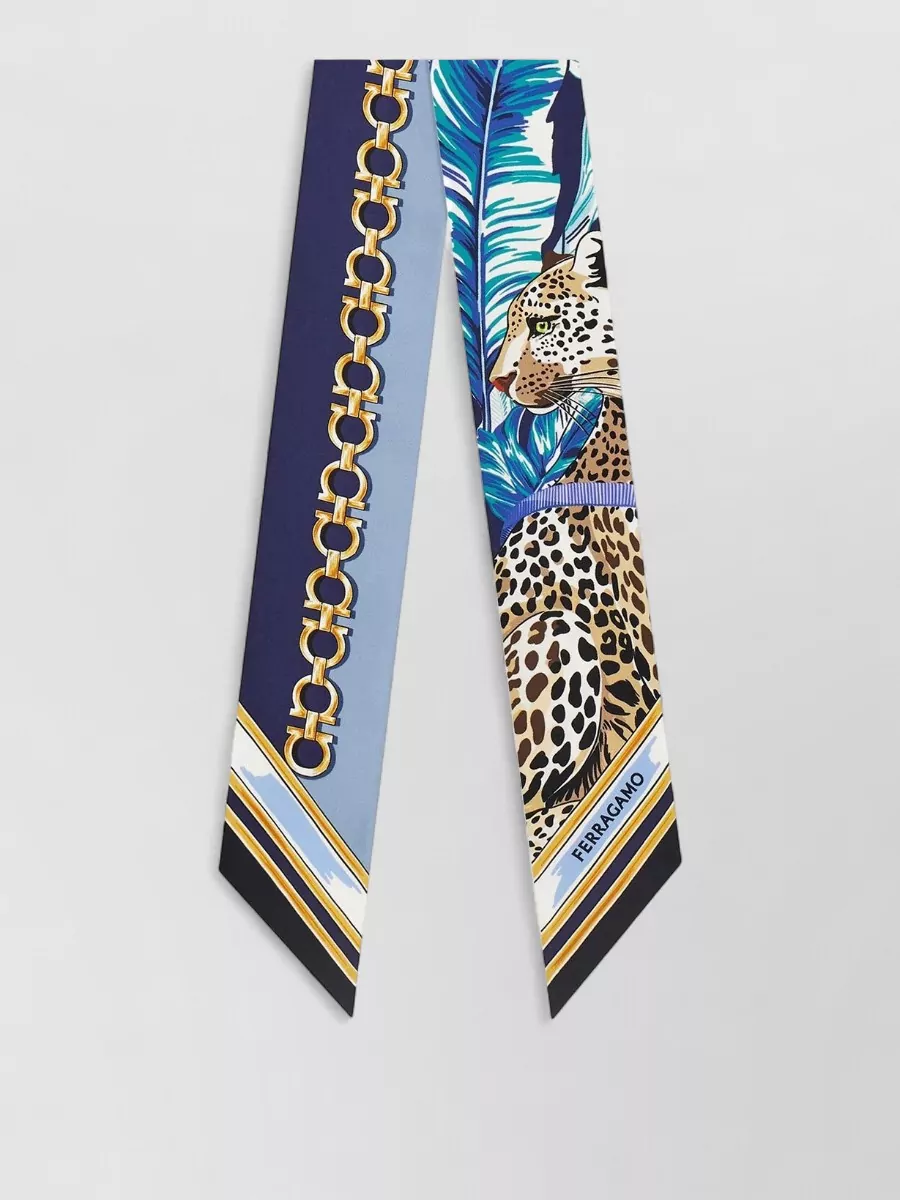 Ferragamo silk printed bandeau scarf