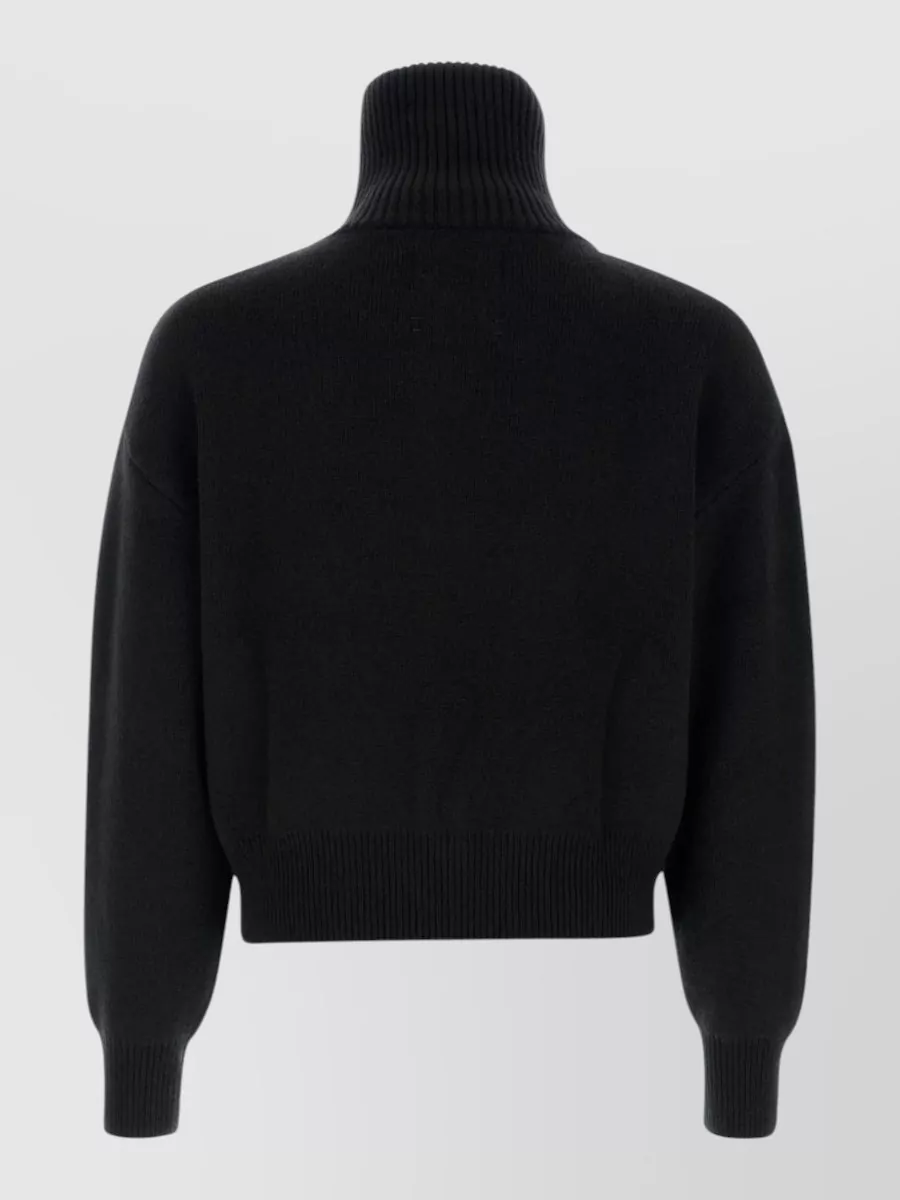 Extreme Cashmere Cashmere Ribbed High Neck Cardigan