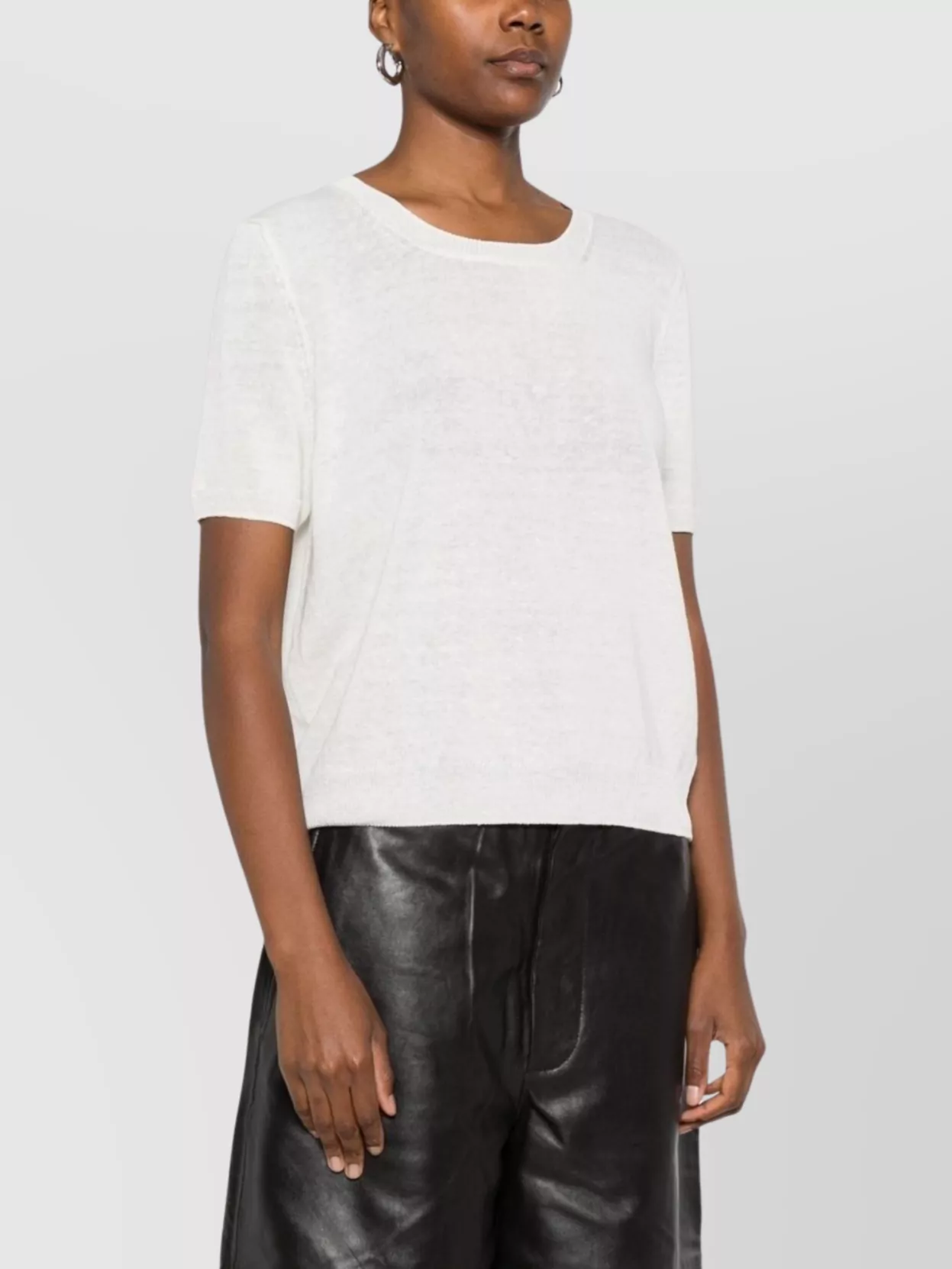 Weekend Max Mara Lightweight Round Neck Short Sleeve Top