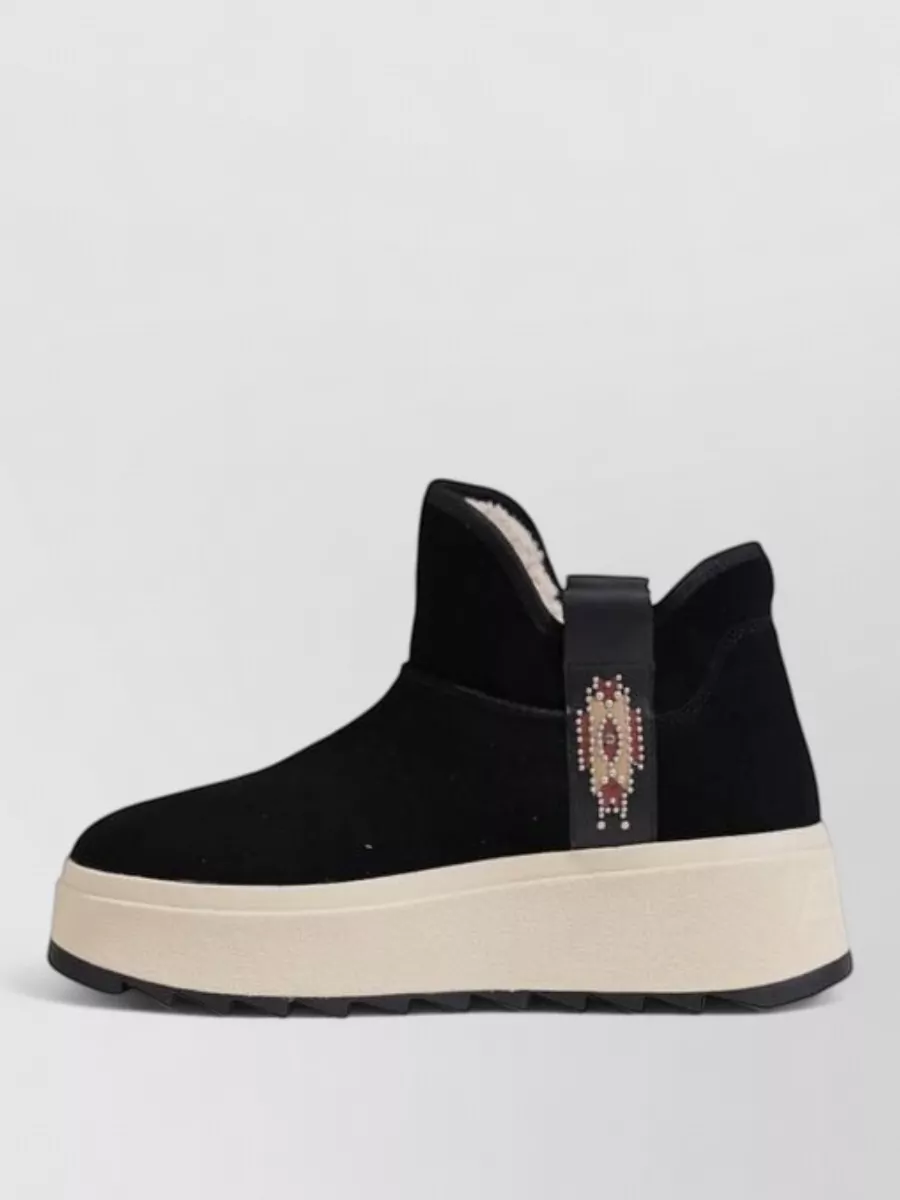 Ash Suede Leather Platform Boot