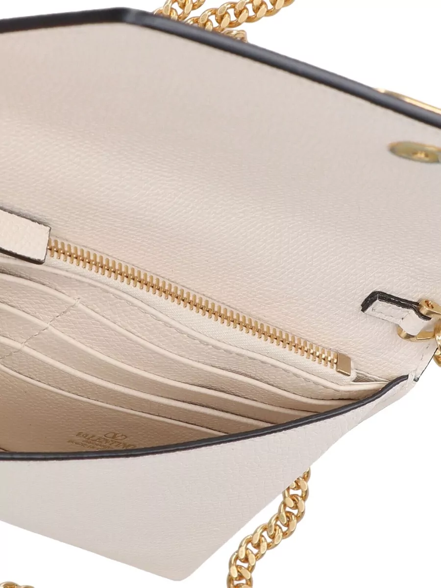 Valentino Garavani Chain Strap Wallet Top Handle Design