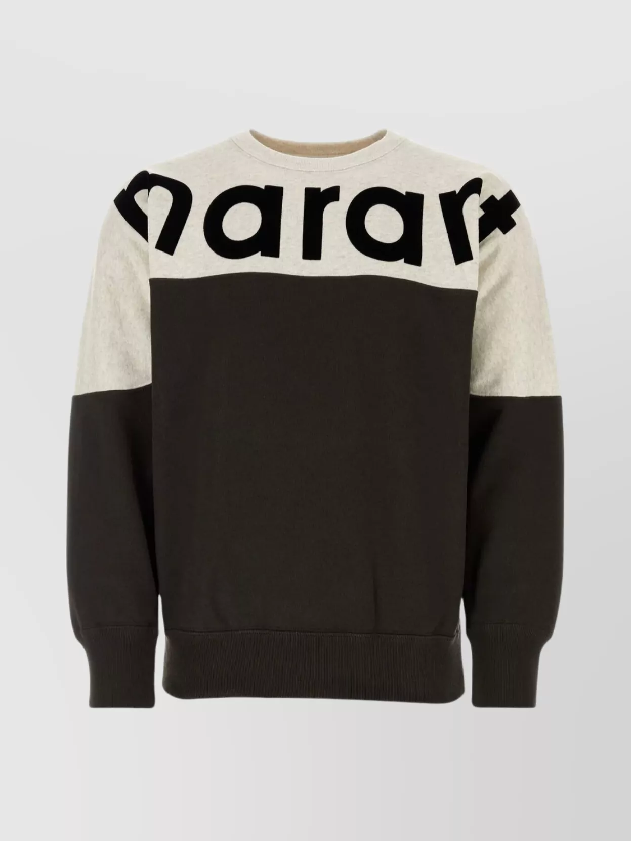 Shop Isabel Marant Oversize Cotton Blend Crew-neck Sweatshirt