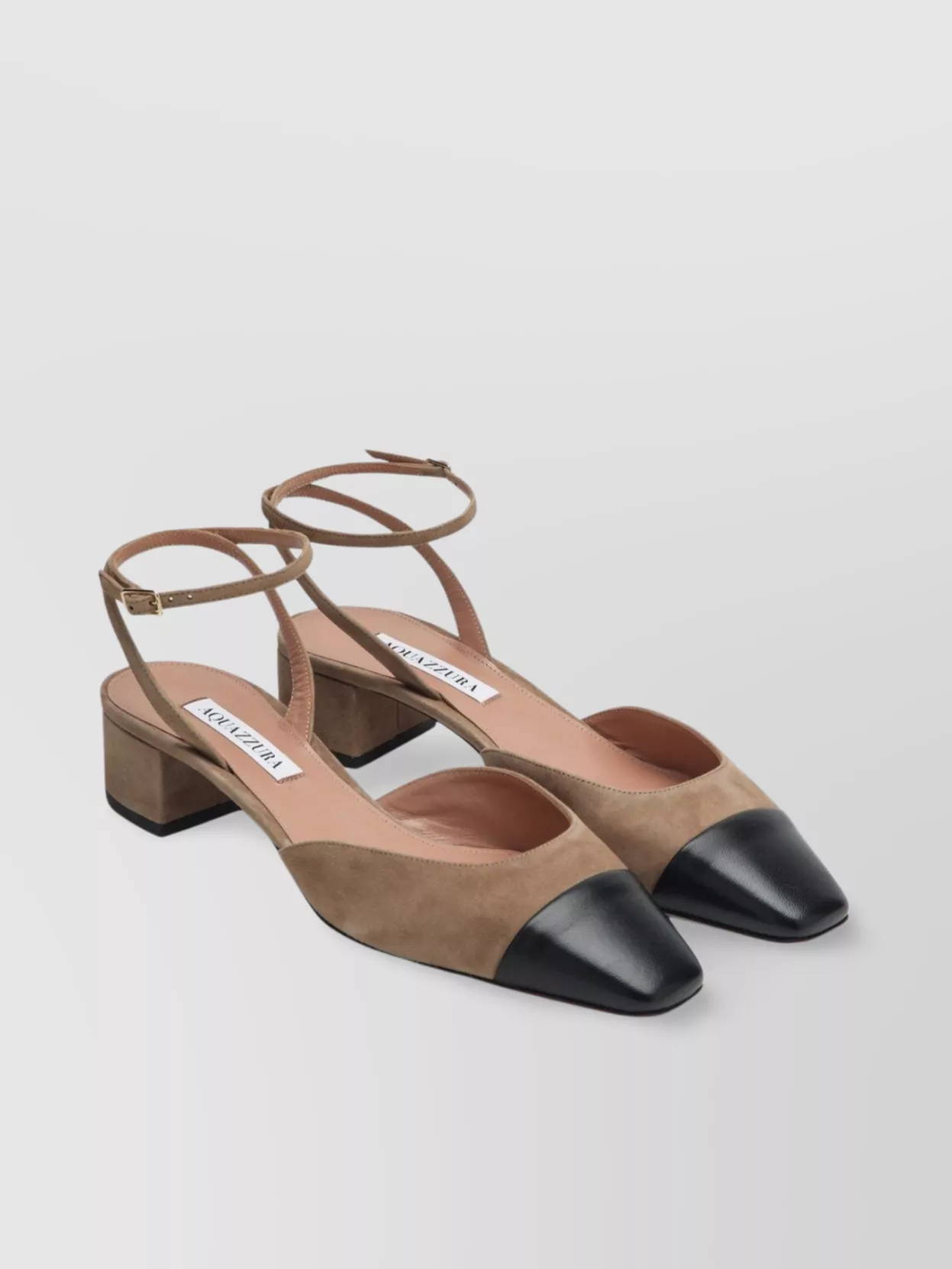 Aquazzura Flirty French 35 Block Heel Pumps
