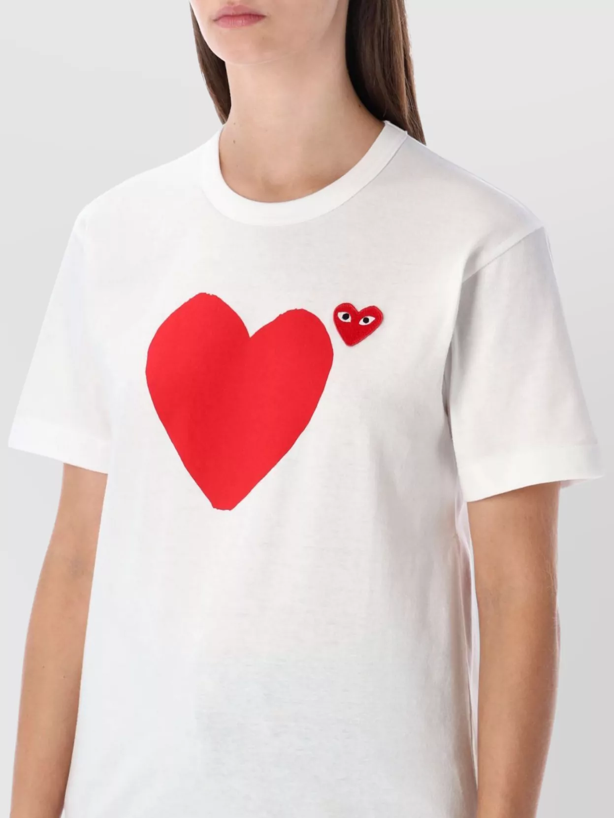 Comme Des Garçons Play Graphic Heart Print Unisex T-Shirt