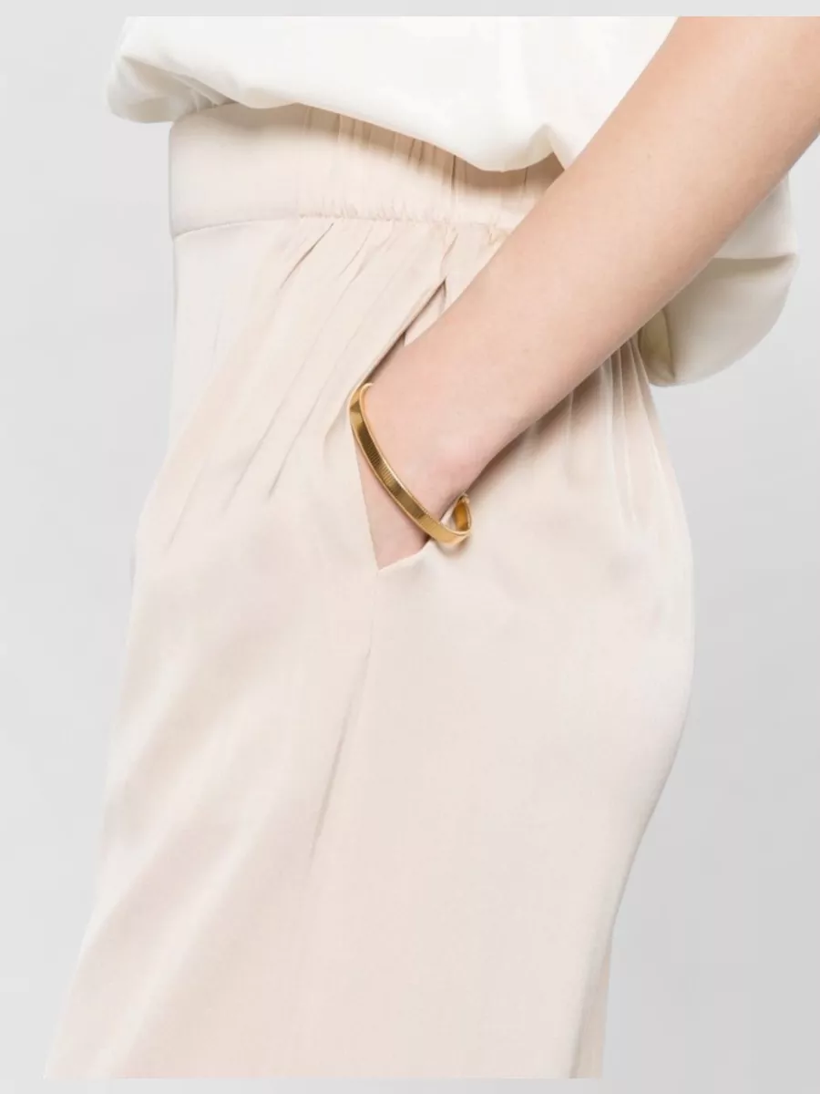 Silk95Five Silk Wide-Leg Trousers