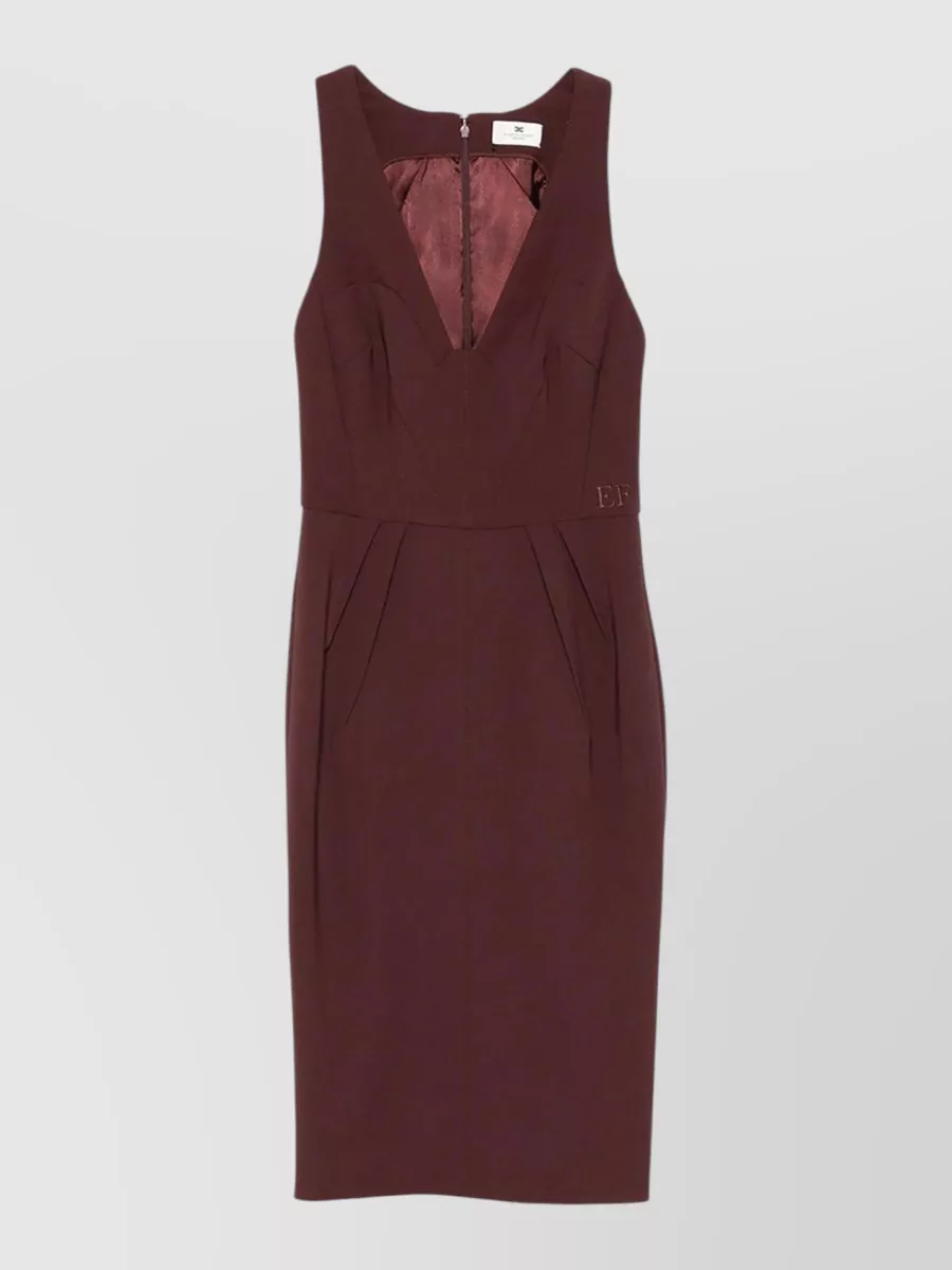 Elisabetta Franchi crepe midi dress