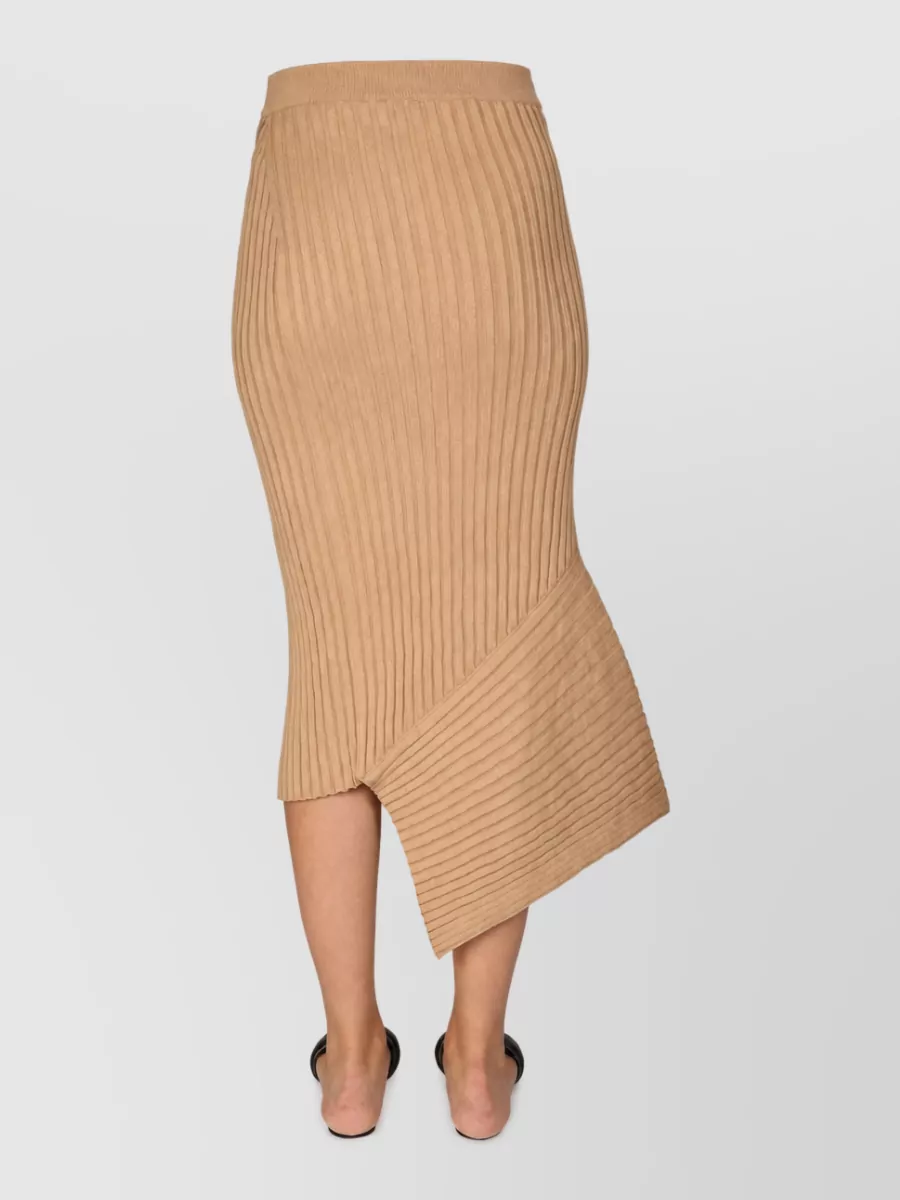 Stella Mccartney Cotton Asymmetric Midi Skirt