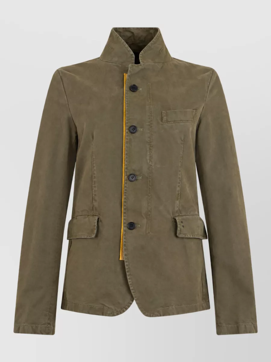Fendi cotton single-breasted coat