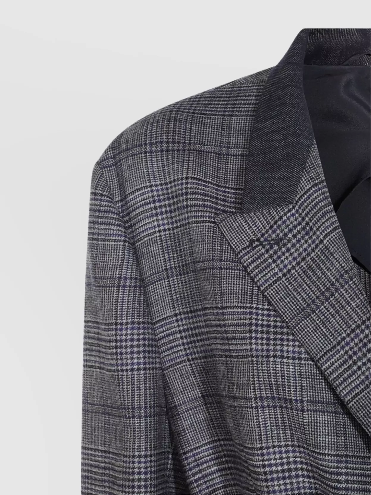 Brunello Cucinelli Waist Belted Checkered Pattern Blazer