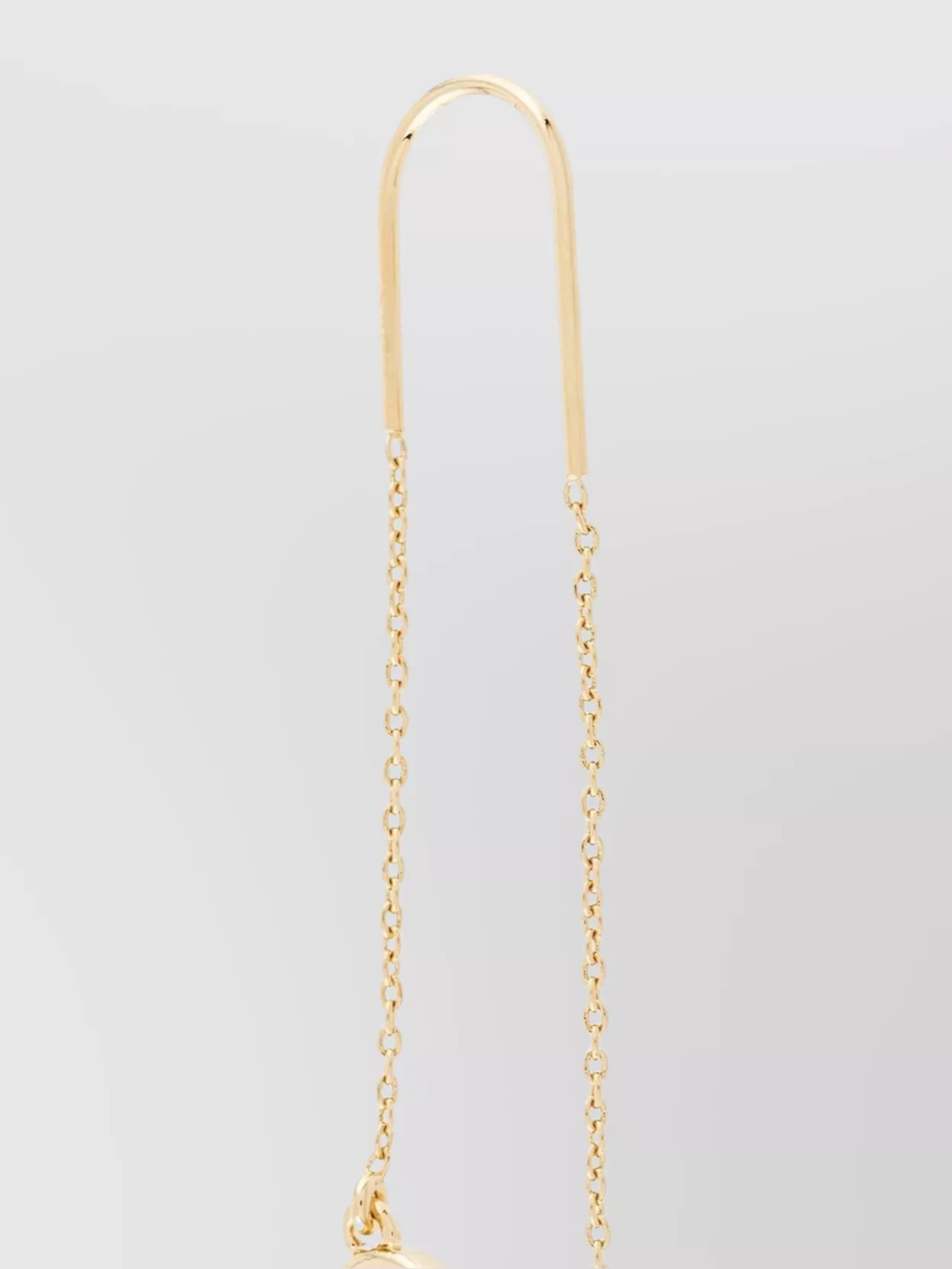 Valentino Garavani Chain Drop Dangling Brass Earrings