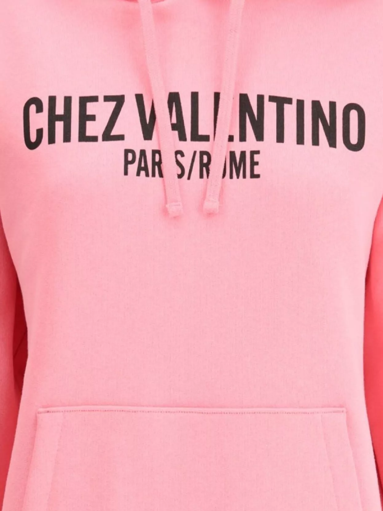 Shop Valentino Logo Print Cotton Hoodie