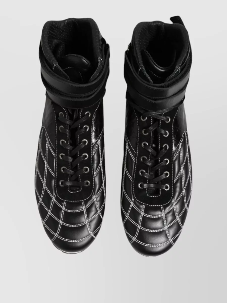 Dolce&Gabbana Quilted Leather High-Top Sneakers