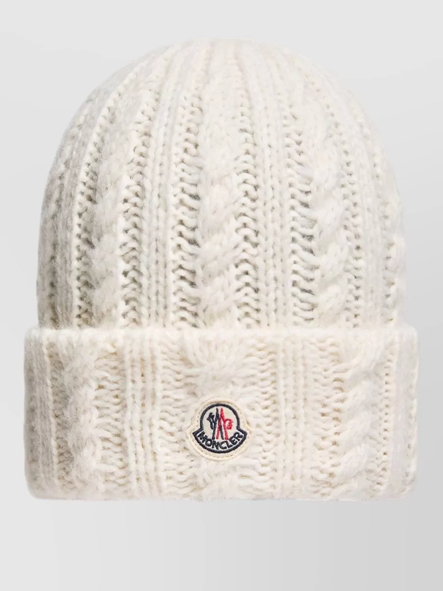 Moncler cable knit beanie