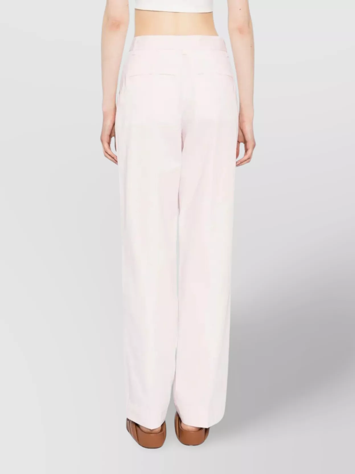 Totême High-waisted Wide Leg Trousers With Slanted Pockets