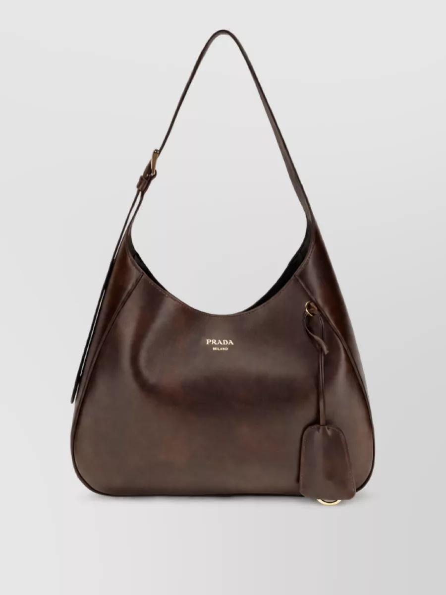 Prada medium leather tote bag