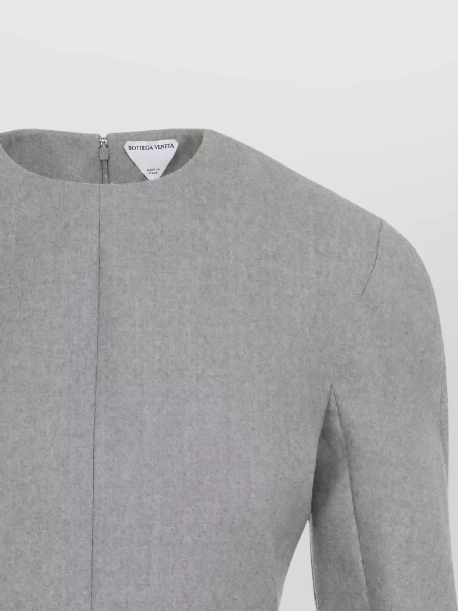 Bottega Veneta Wool Long-Sleeve Mini Dress