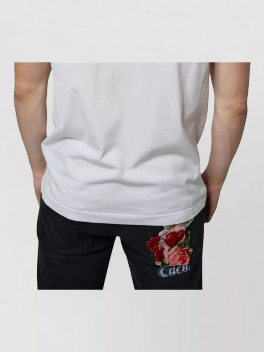 Dolce&Gabbana Cotton Logo Embossed Crewneck T-Shirt