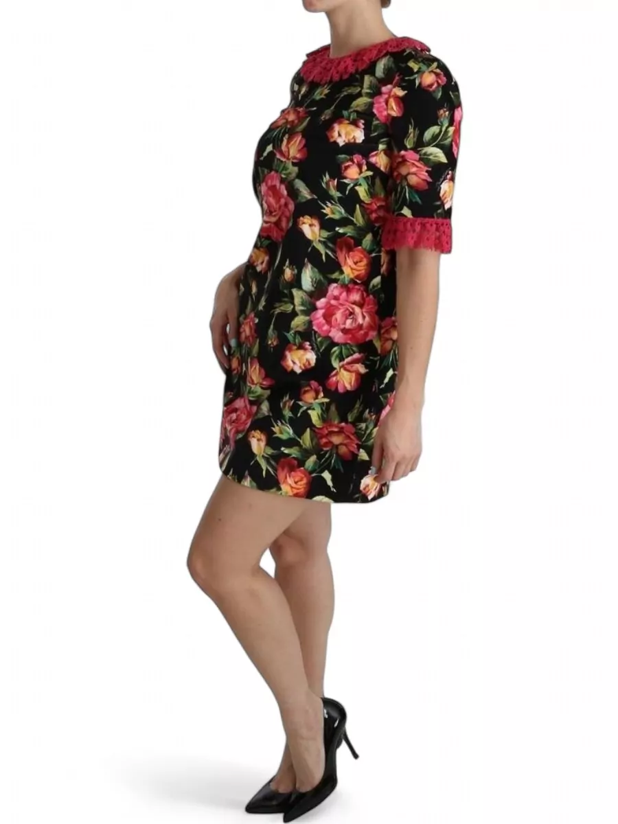 Dolce&Gabbana Floral Cotton Mini Dress