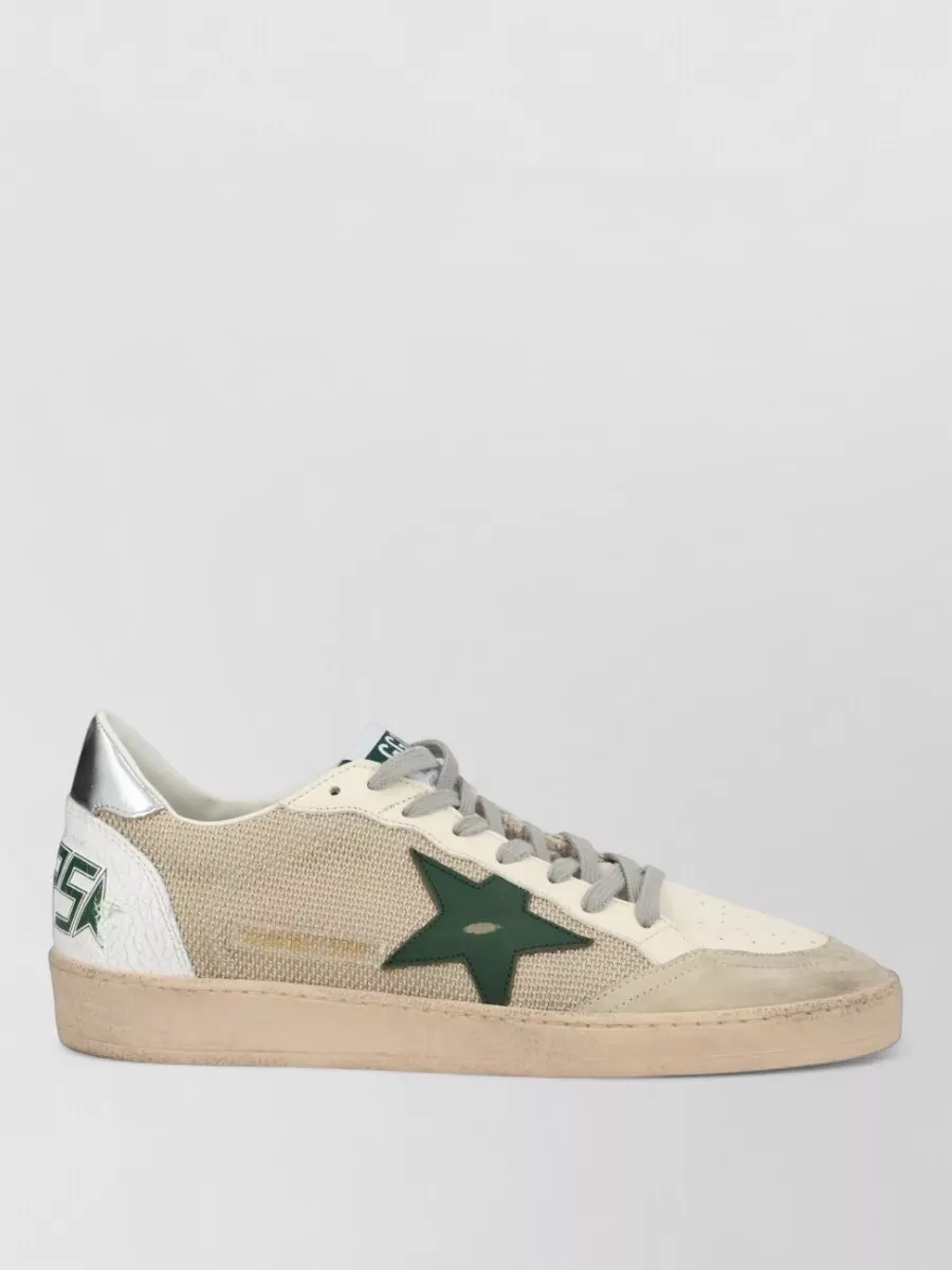 Golden Goose Sneakers Contrast Heel Tab Perforated Toe