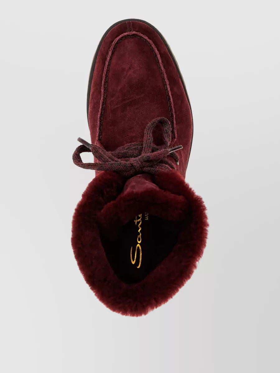 Santoni Suede Ankle Boots