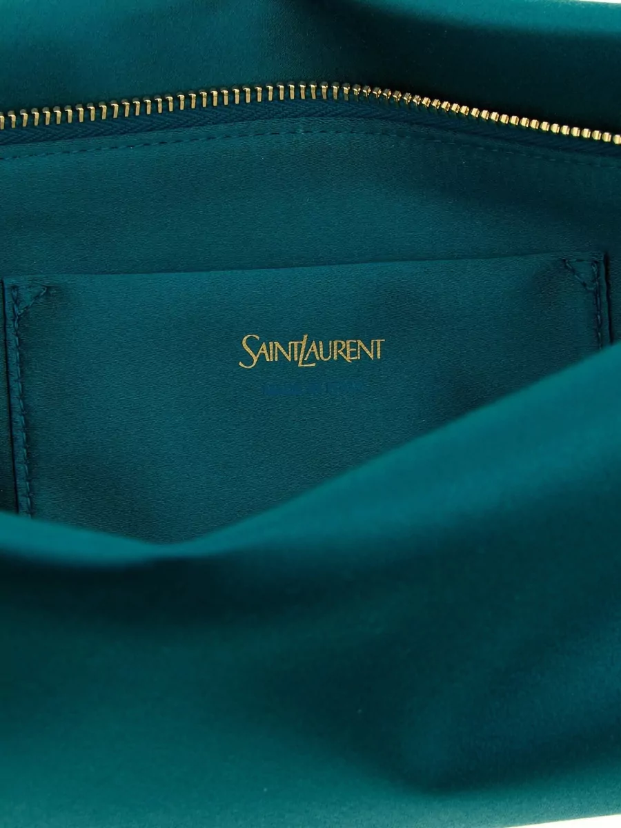 Saint Laurent Rectangular Clutch Featuring Chain Detail