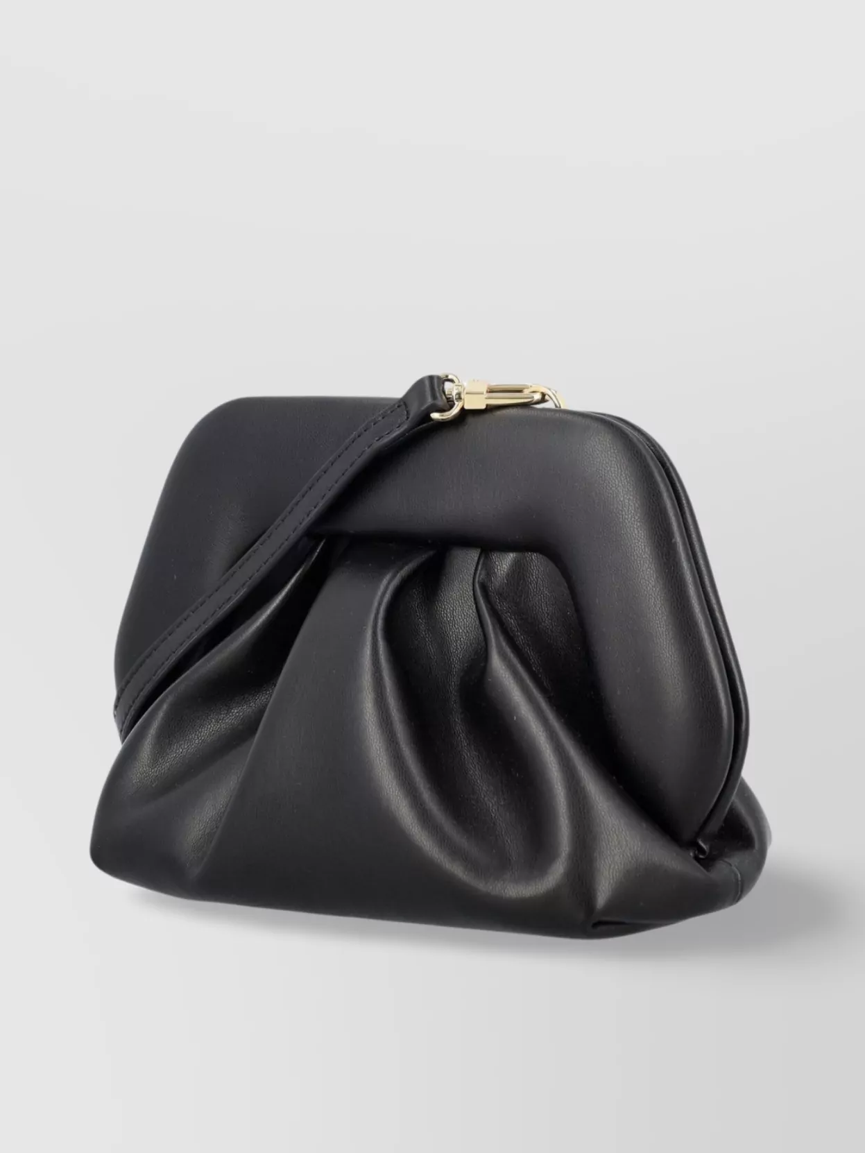 Themoirè Gathered Pleated Structured Top Handle
