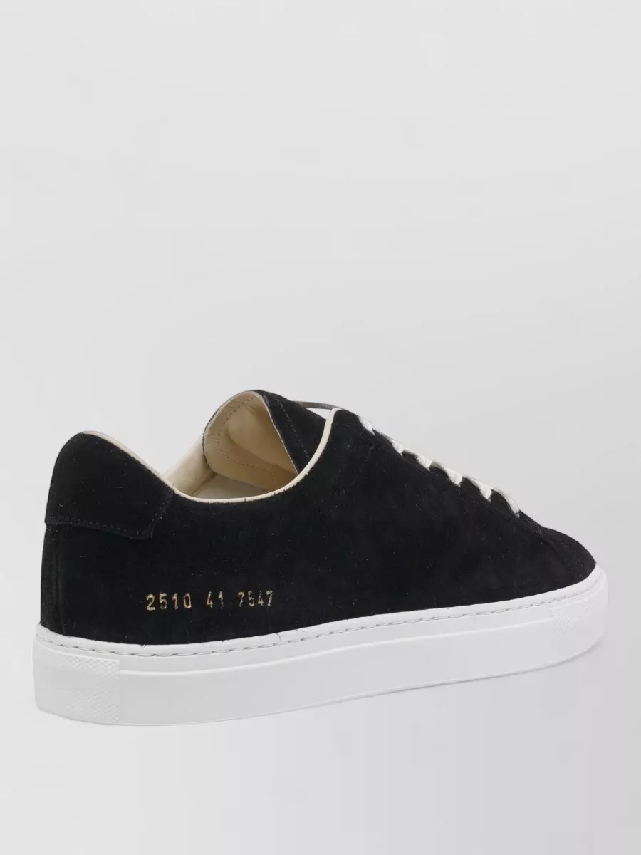 Common Projects Suede Low Top Sneakers With Rubber Sole