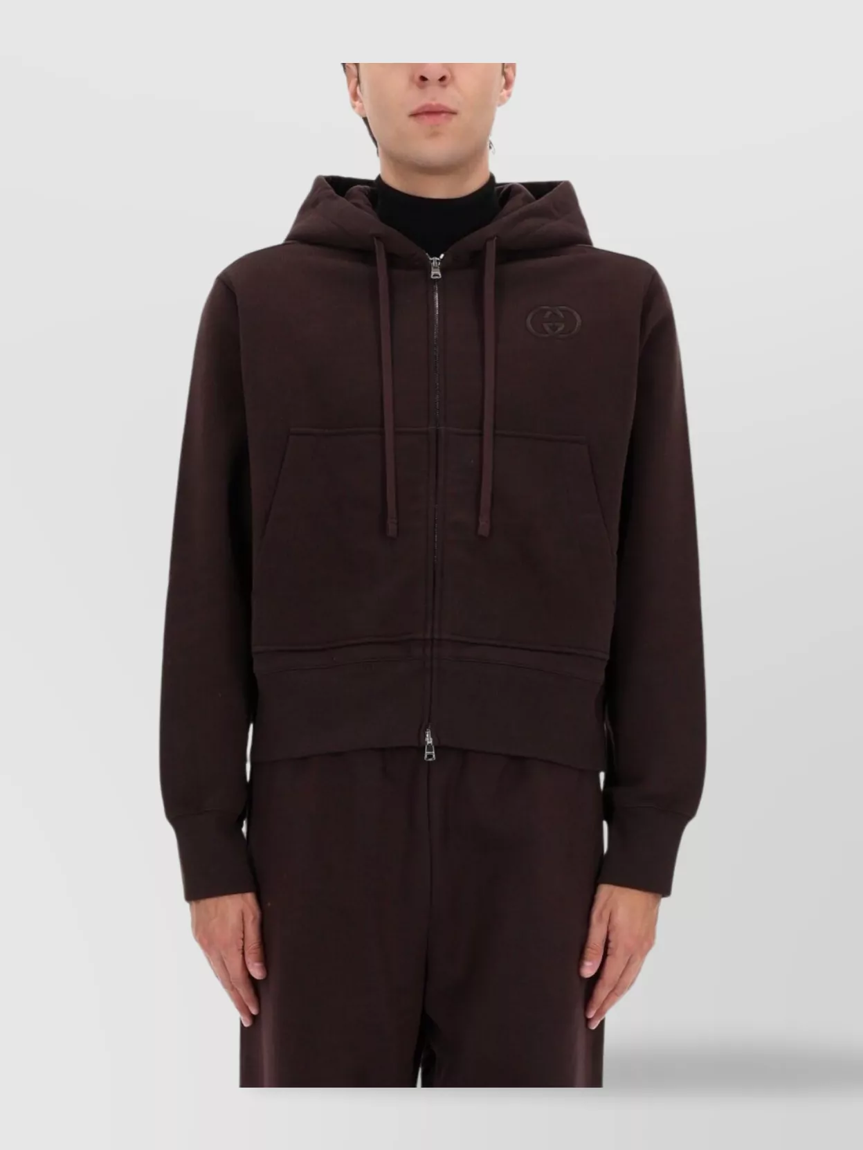 Gucci Hooded Knitwear Featuring Front Pockets