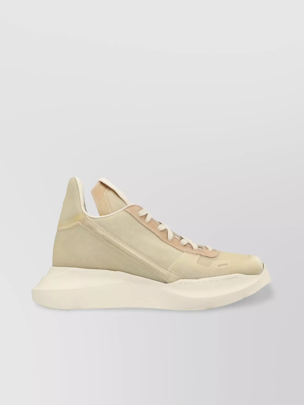 Rick Owens High-top Leather Sneakers Chunky Sole