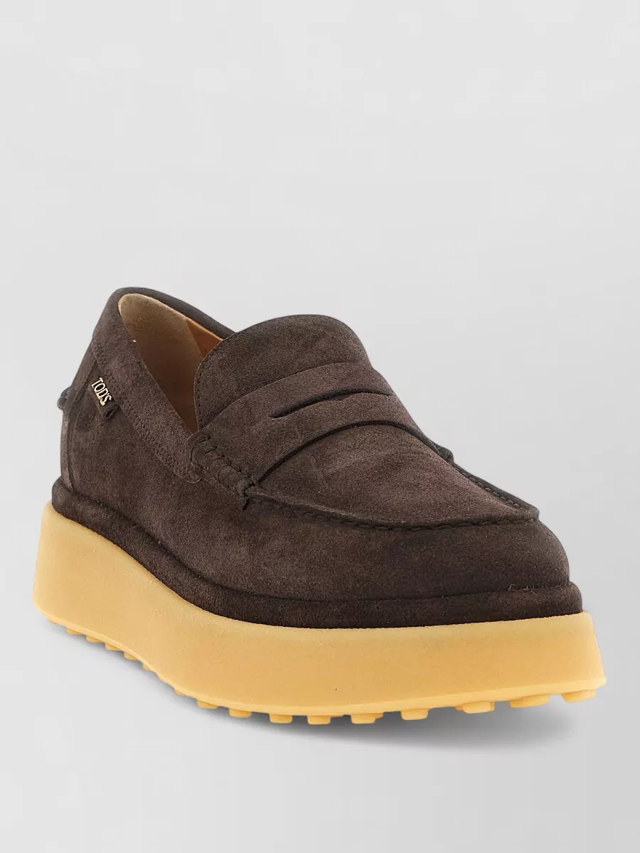 Tod's suede loafers