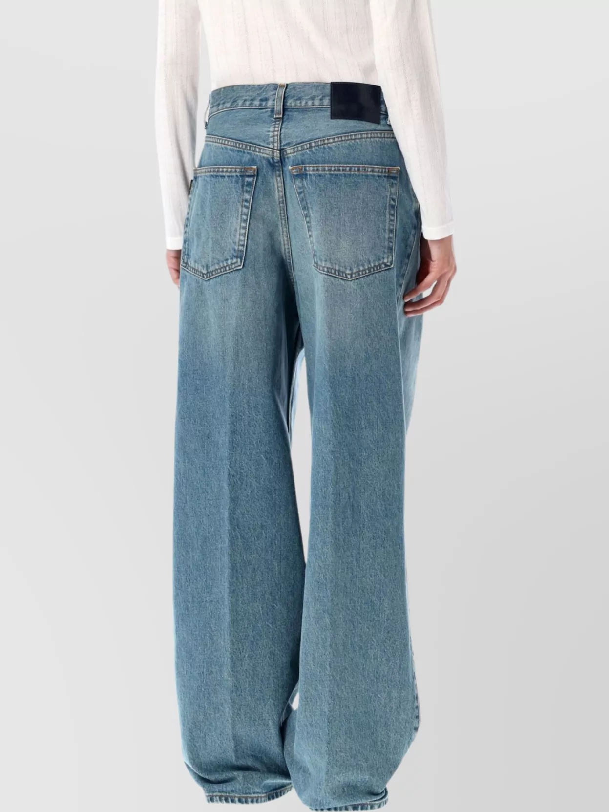 Haikure Wide Leg Trousers Pleated Front Design
