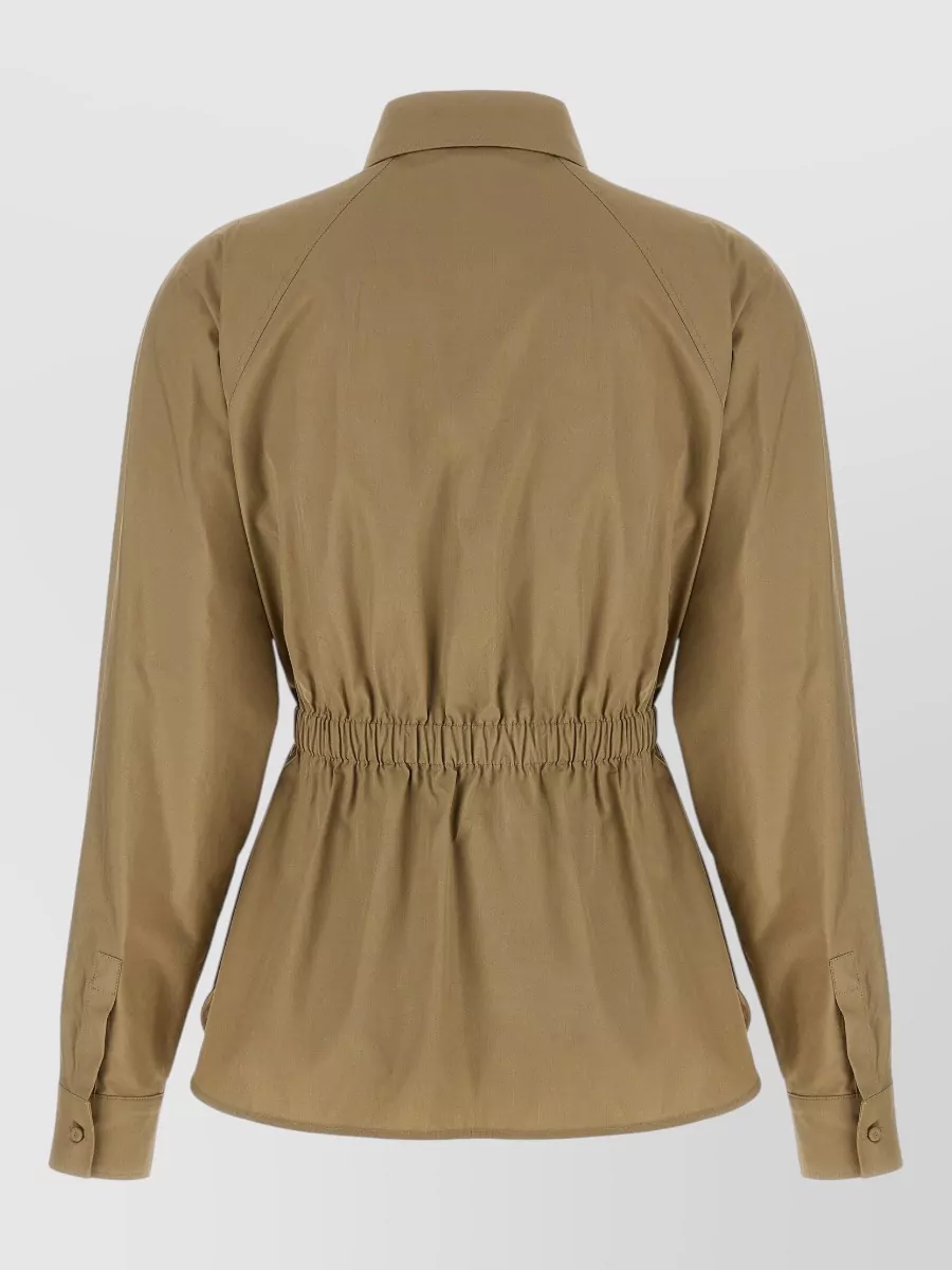 Max Mara Cotton Poplin Long-Sleeve Shirt