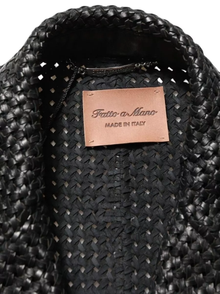 Dolce&Gabbana Lamb Leather Double Breasted Coat