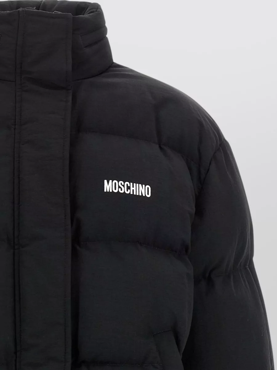Moschino Quilted Cropped Puffer Jacket
