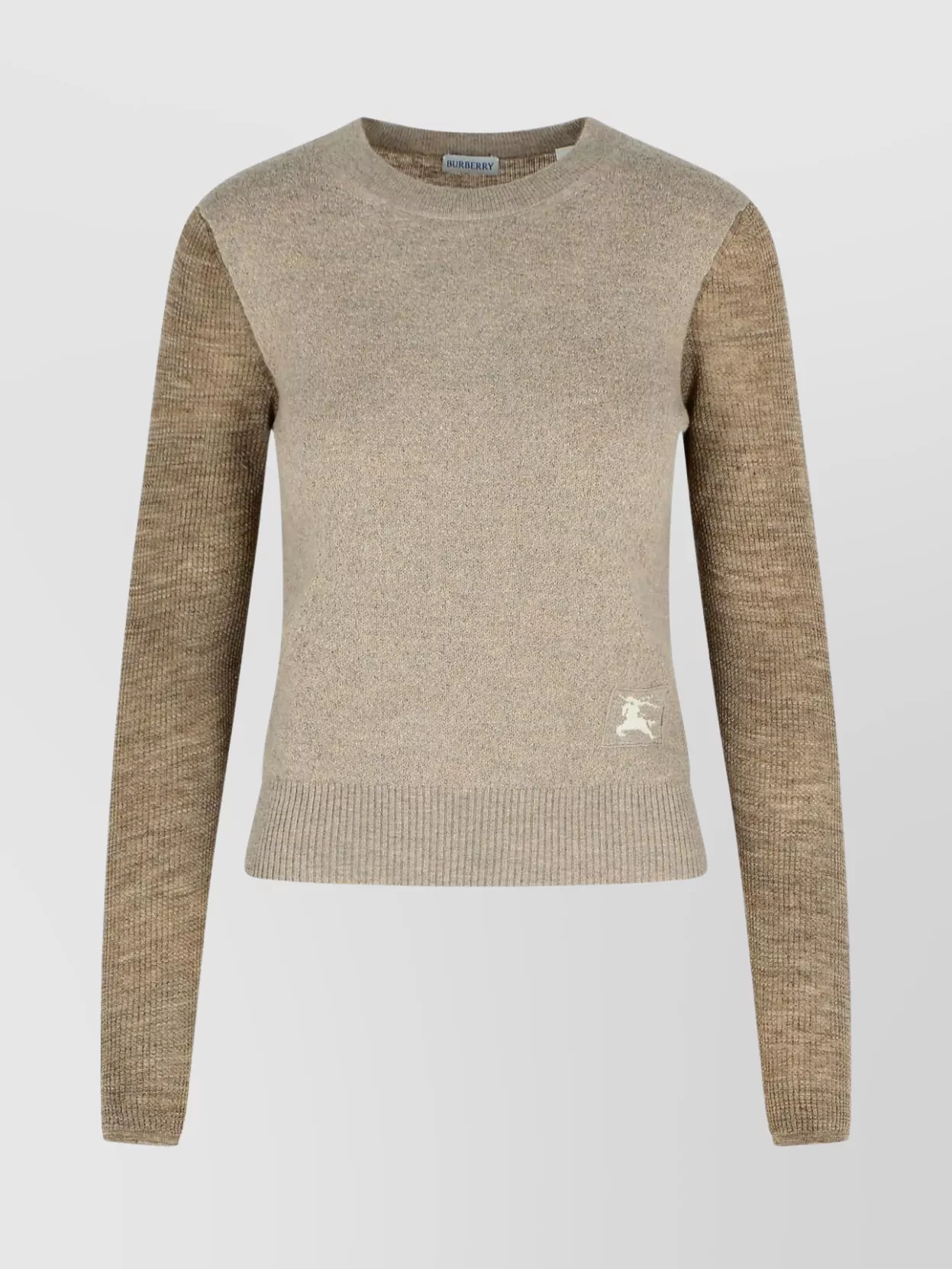 Burberry Turtleneck Sweater In Alpaca Blend In Brown