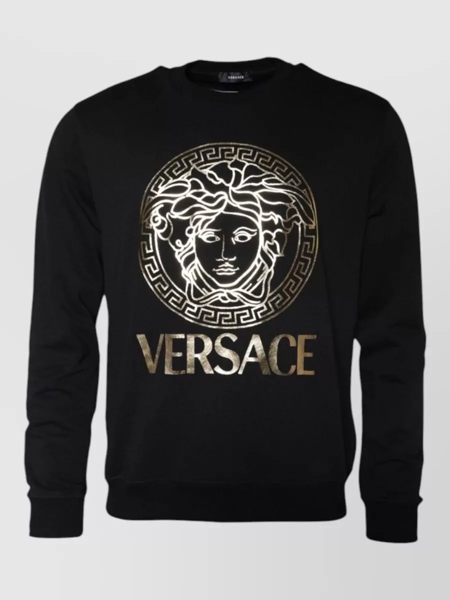 Versace cotton regular-fit crew-neck sweatshirt