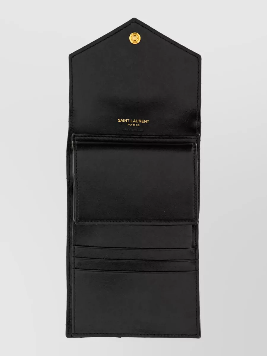 Saint Laurent Leather Quilted Keyring