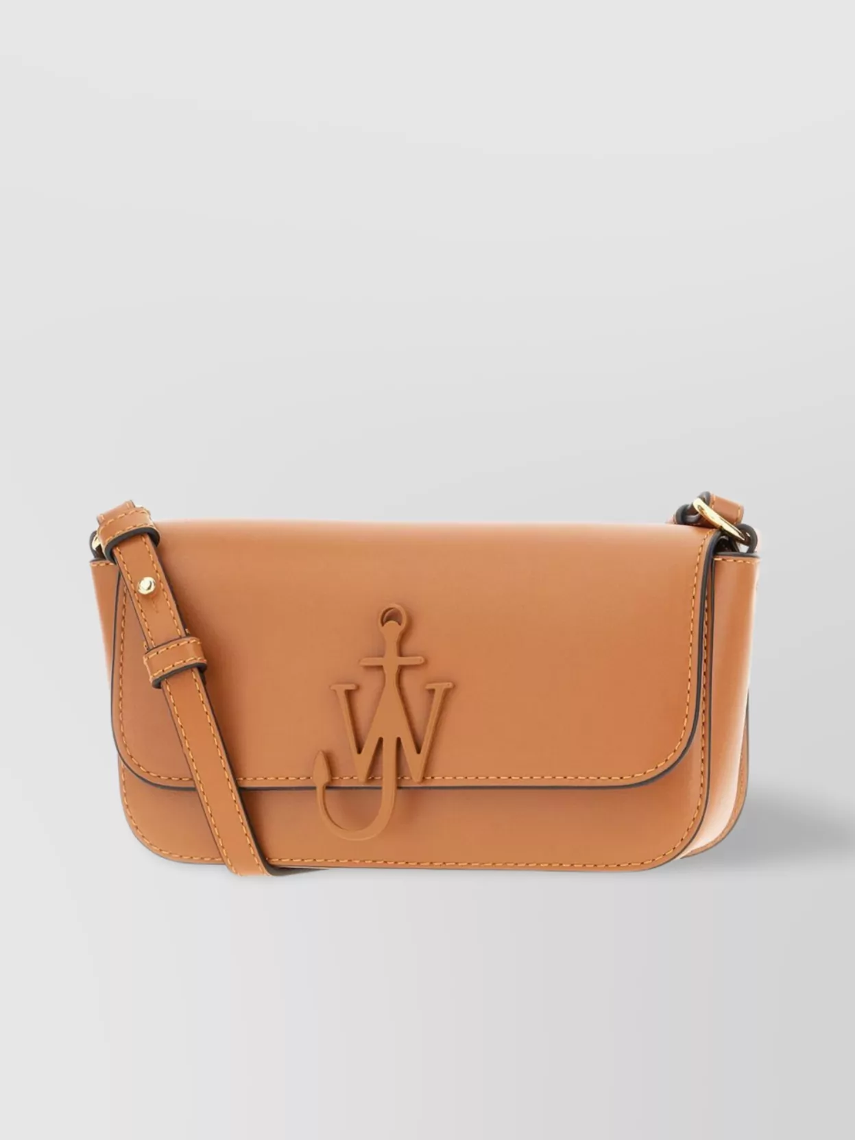 Jw Anderson Leather Crossbody Bag Strap Adjustable In Orange