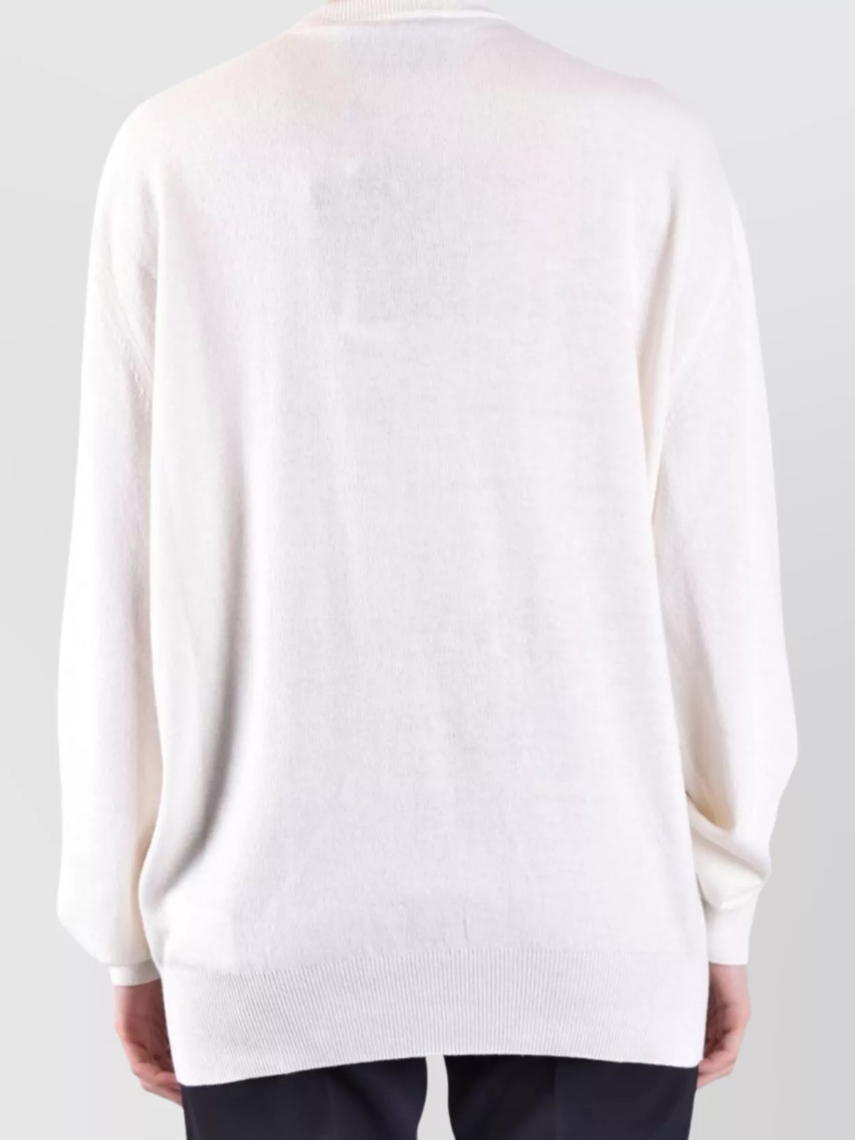 Philipp Plein Crew Neck Embellished Ribbed Knitwear