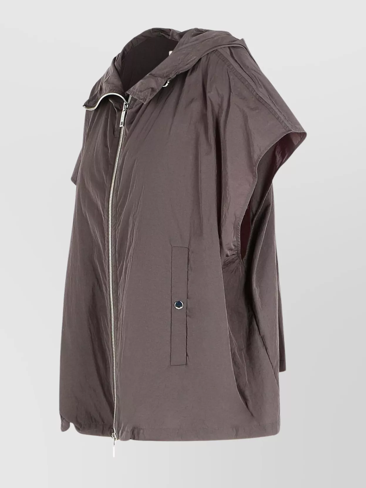 Sportmax Oversized Taffeta Trench Coat Hooded