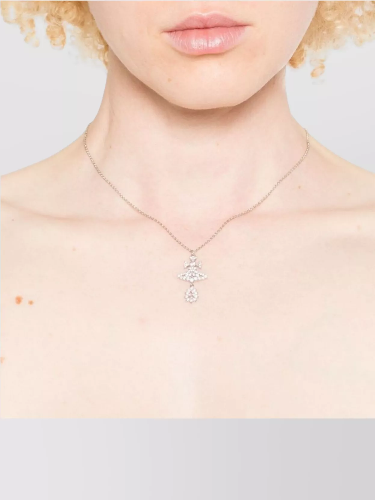 Vivienne Westwood Chain Necklace With Gemstone Pendant Design