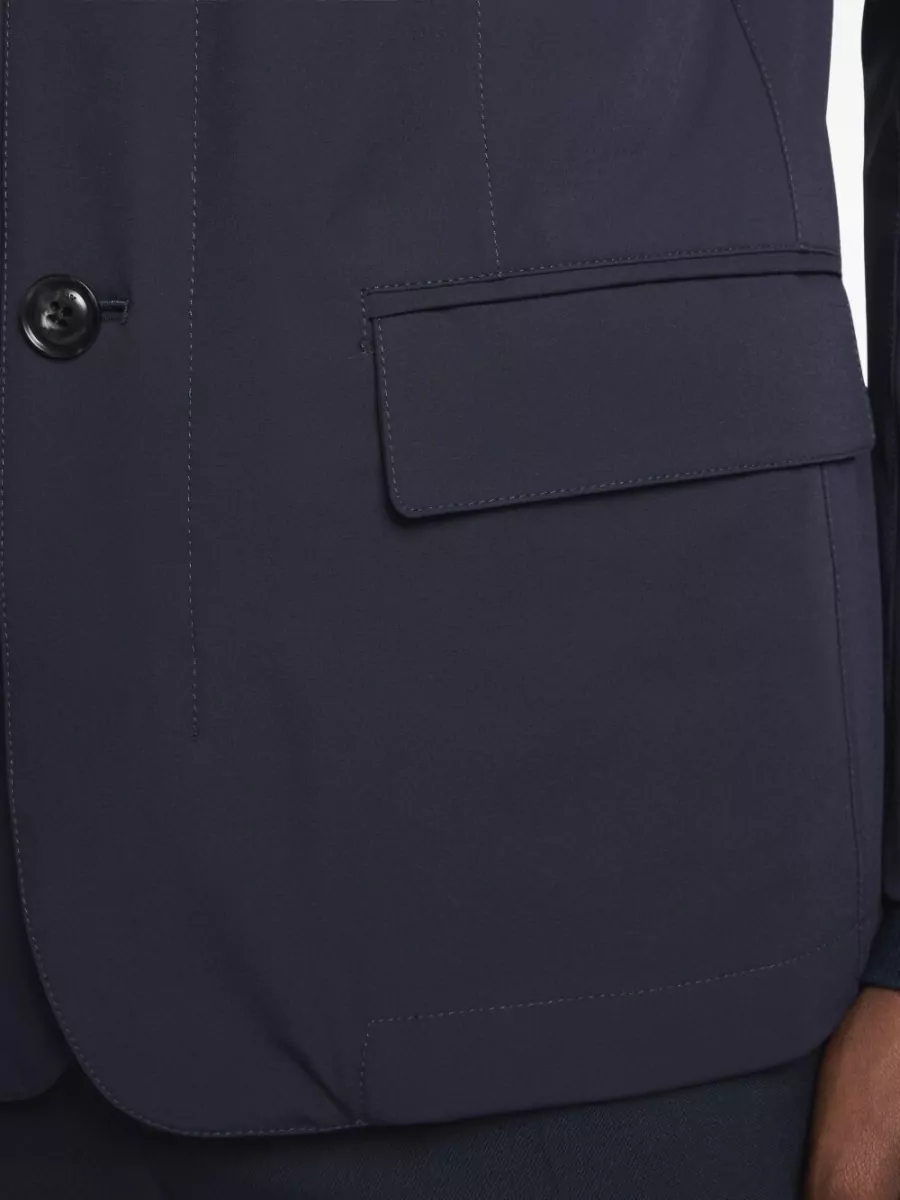 Fay Stretch Nylon Jacket High Collar Buckle