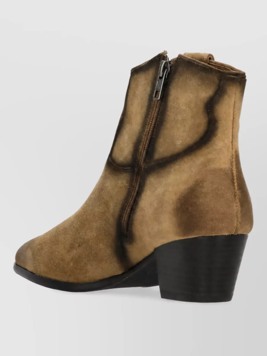 Ash Suede Leather Ankle Boots
